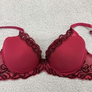 Natori Bra 32DD Plunge 730023  Feathers Contour Plunge Underwire Bra